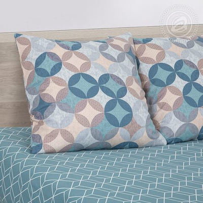 Постельное белье поплин Евро Куба 914 АРТПОСТЕЛЬ