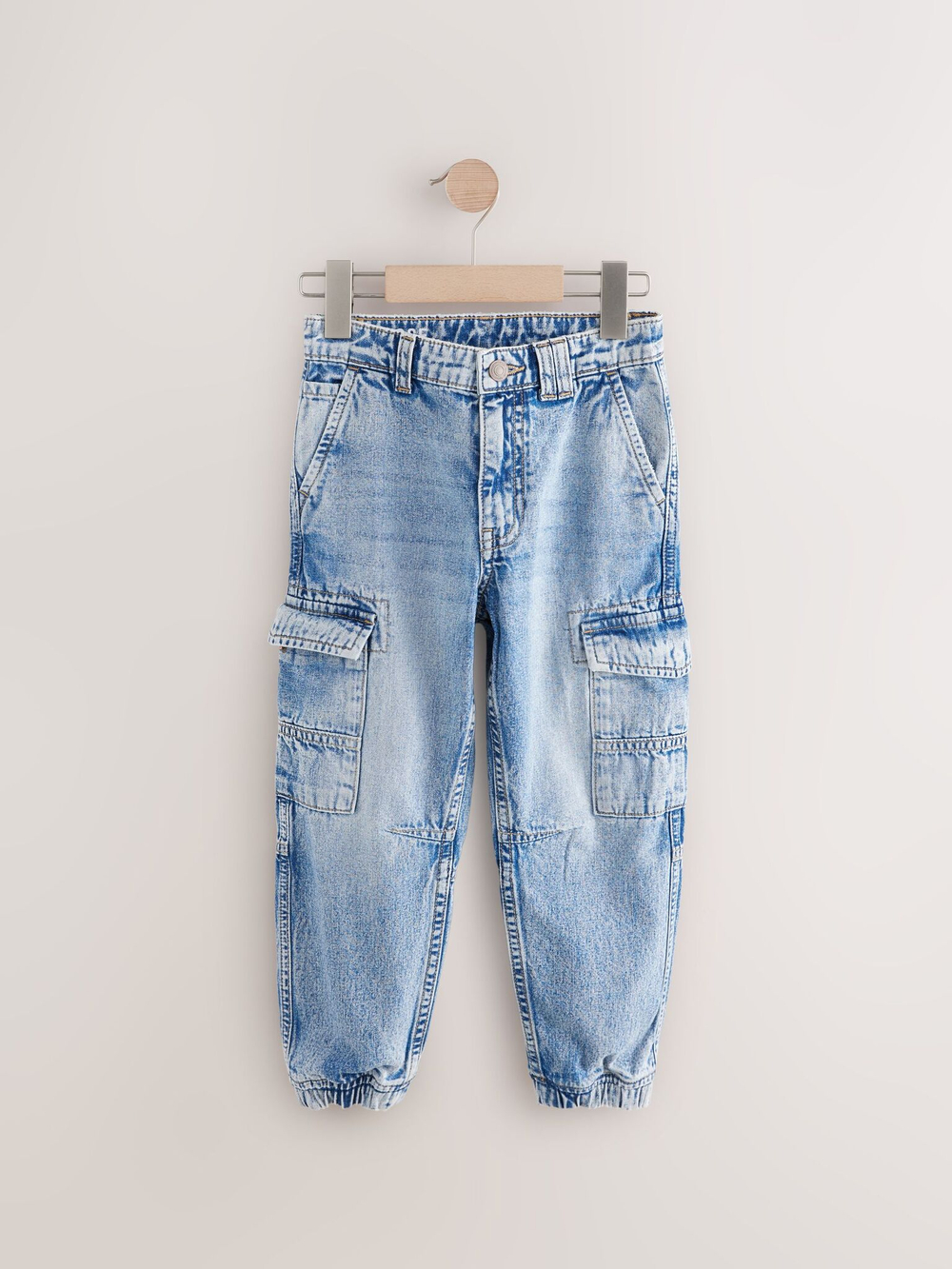 Джинсы карго для мальчика Next AC5-532, Голубой