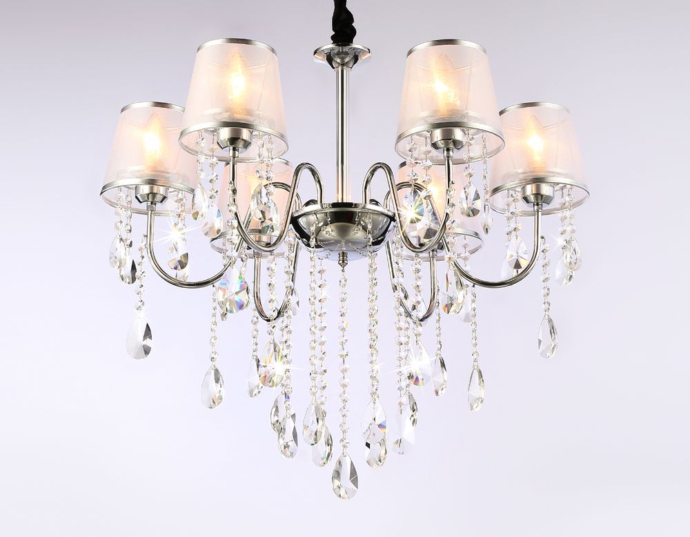 Ambrella Подвесная люстра с абажурами и хрусталем Traditional TR4588