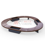 Лавка Rail Road 03 с 3-мя вазонами