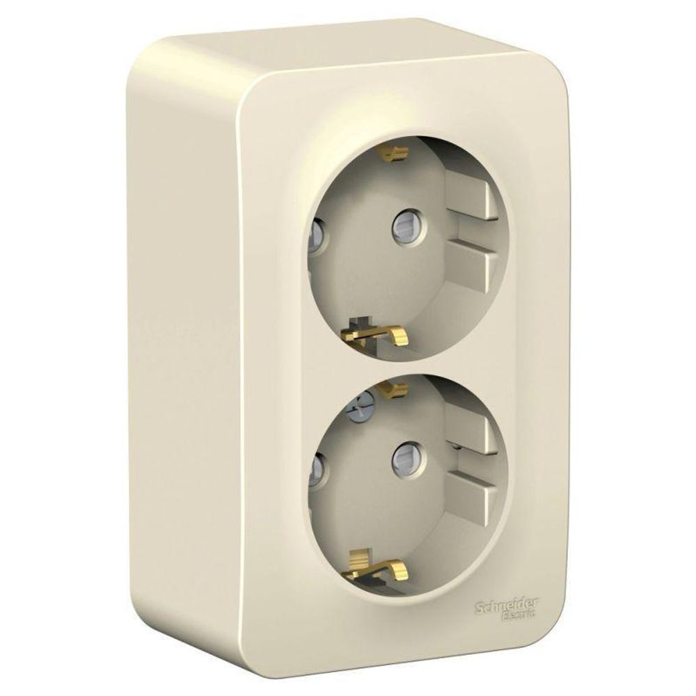 Розетка 2-м ОП Blanca 16А IP20 250В с заземл. защ. шторки с изолир. пластиной молоч. SE BLNRA011212 Розетка 2-м ОП Blanca 16А IP20 250В с заземл. защ. шторки с изолир. пластиной молоч. SE BLNRA011212