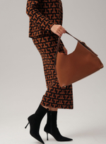 Кожаная сумка Deboro 30982 фундук