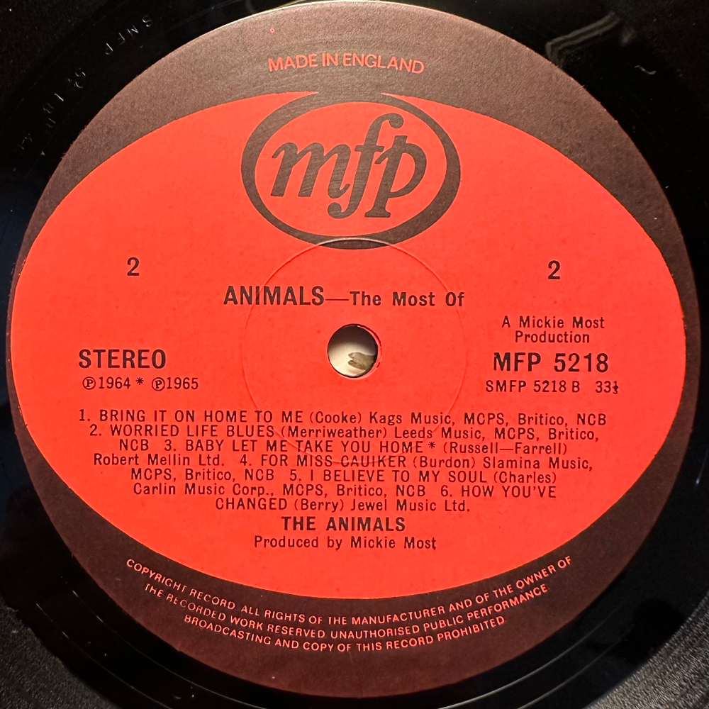 Animals - The Most Of (Англия 1971г.)