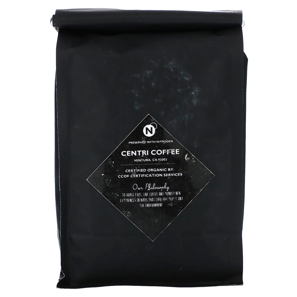 Centri Coffee, Centri Coffee, органический французский сахар, цельные зерна, темная обжарка, 340 г (12 унций)