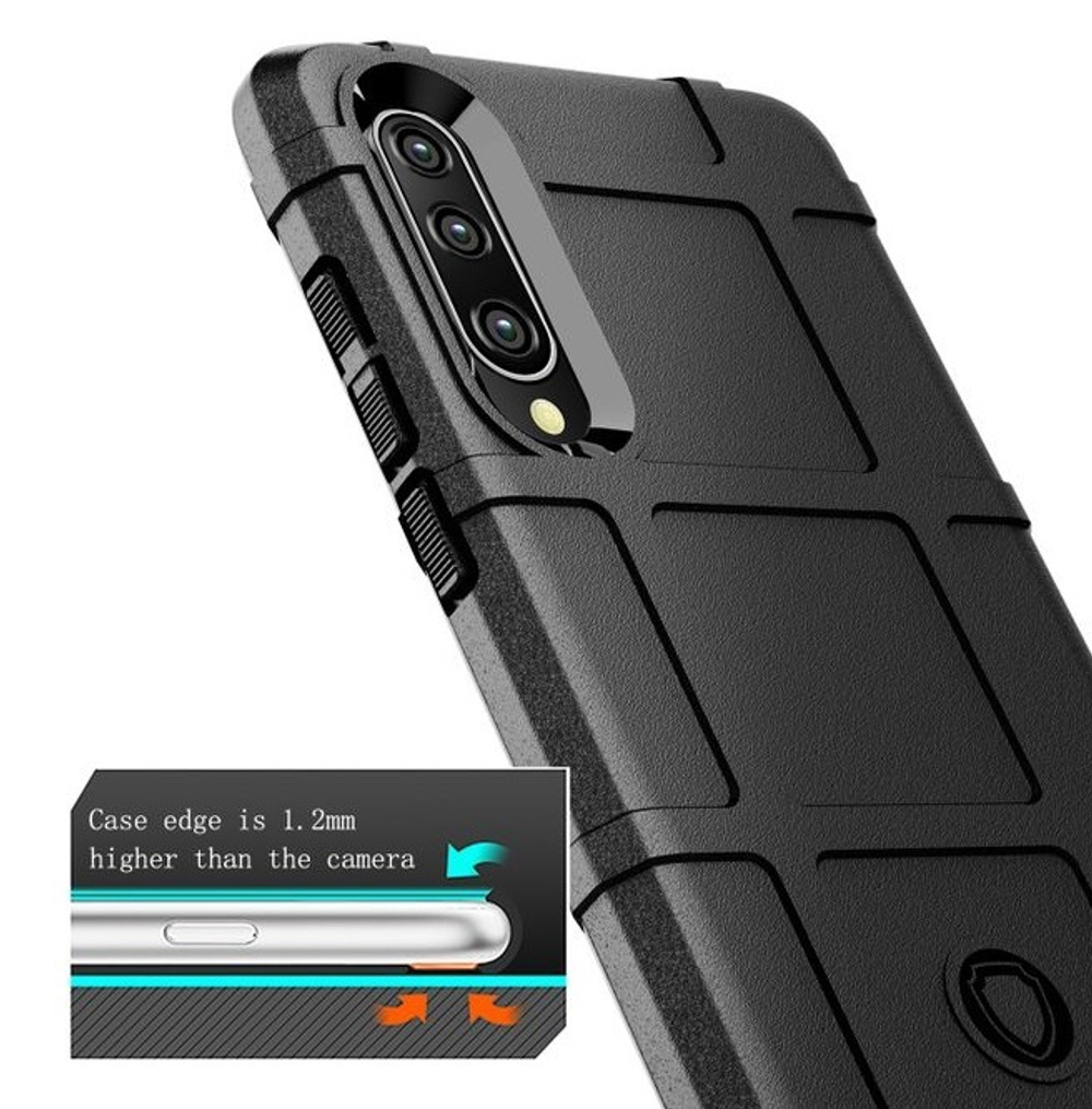 Чехол для Huawei P30 цвет Black (черный), серия Armor от Caseport