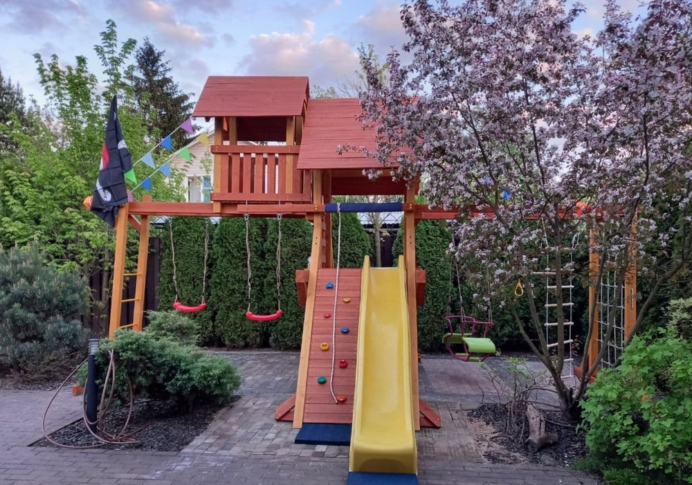 Деревянный игровой комплекс Савушка Lux - 10