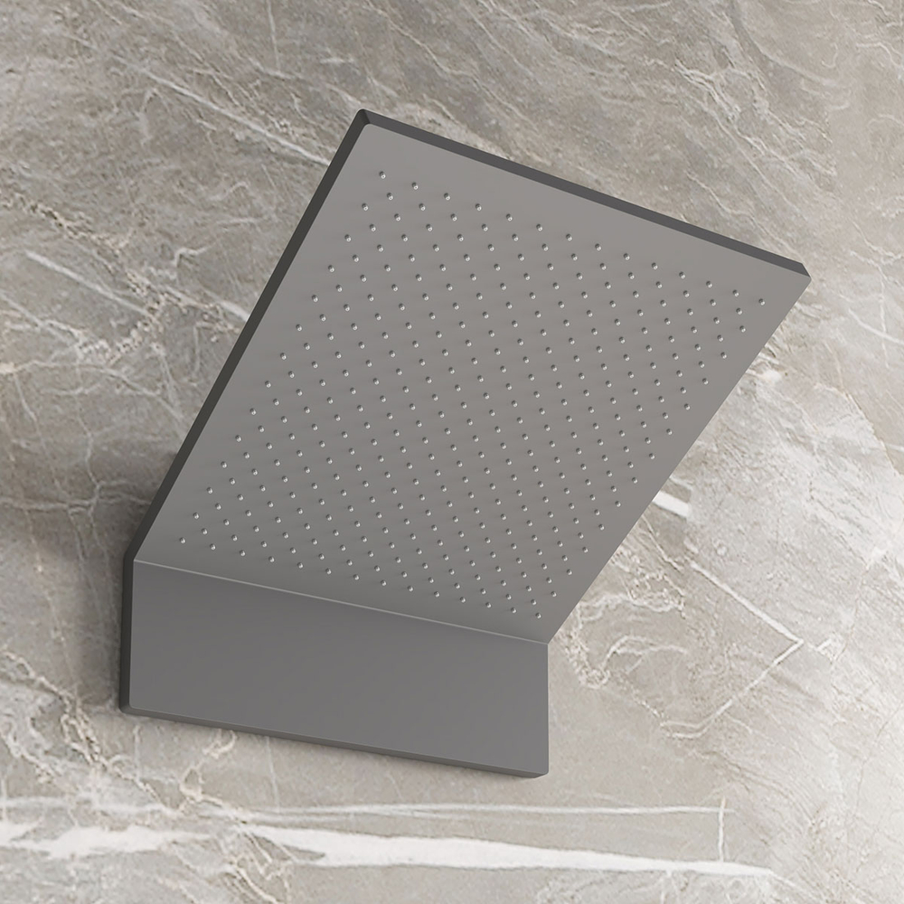 Душевой комплект Vincea Futura VSFW-2F11TGM термостатический встраиваемый, 3 режима, вороненая сталь