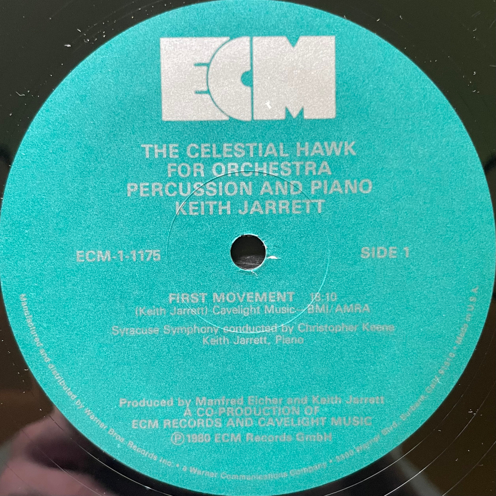 Keith Jarrett ‎– The Celestial Hawk For Orchestra, Percussion And Piano (США 1980г.) ECM