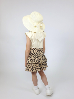 02-126-4 Комплект для девочки (футболка+ юбка)