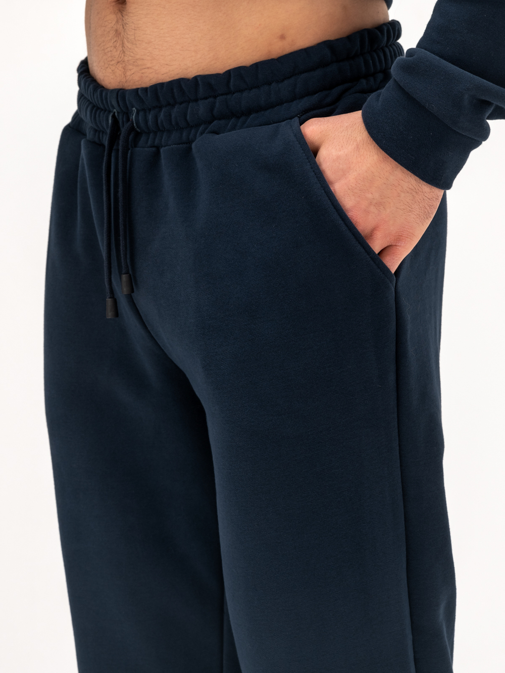 Костюм мужской спортивный (без начеса) Темно синий