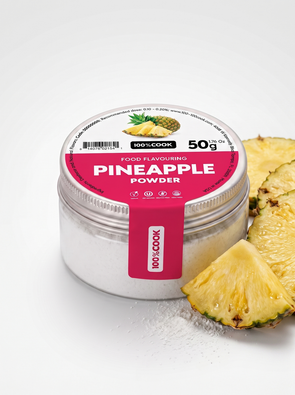 Ананас Ароматизатор пищевой (порошок), 100%COOK, 50 г