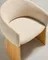 Стул Bosca из бежевого шенилла и дубового шпона