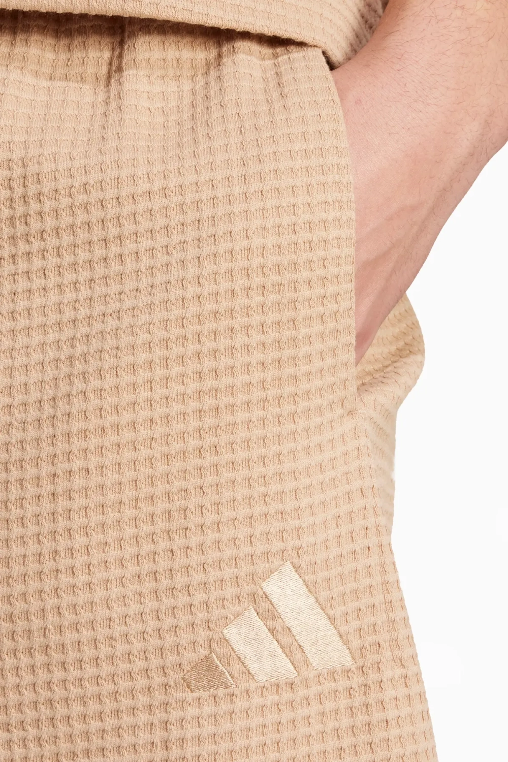 Шорты adidas All SZN Waffle Knit 7-Inch - бежевый