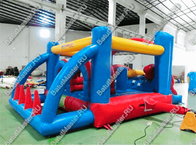 Детский надувной батут "Батутный дрифт", 5.5*2.5*2 м