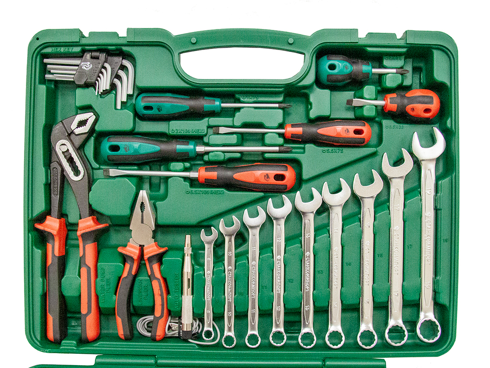 Набор инструмента (90 предметов) СТАНКОИМПОРТ НАБ.14.12.90