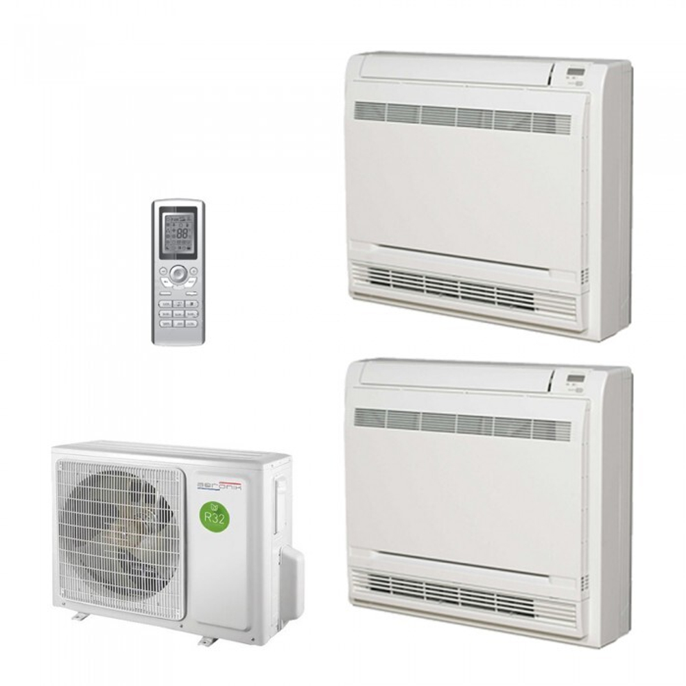 Мульти сплит-система AERONIK консольная на 2 комнаты (35+35 кв.м.)