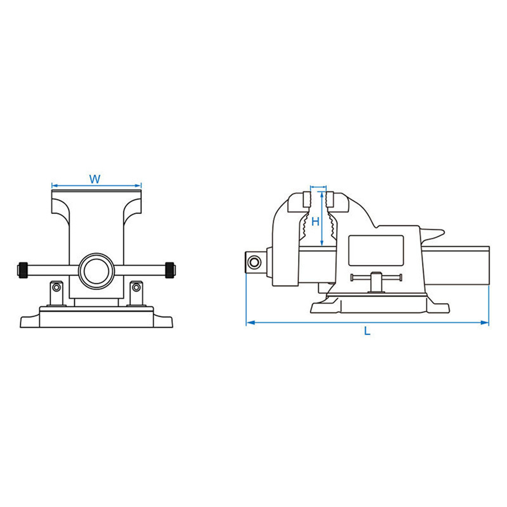 KING TONY (9TZ11-04) Тиски слесарные 100 мм