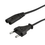 Шнур сетевой, вилка СЕЕ 7/16 - разъем IEC 320 C7, кабель 2x0,75 мм², длина 3 метра (PE пакет) REXANT