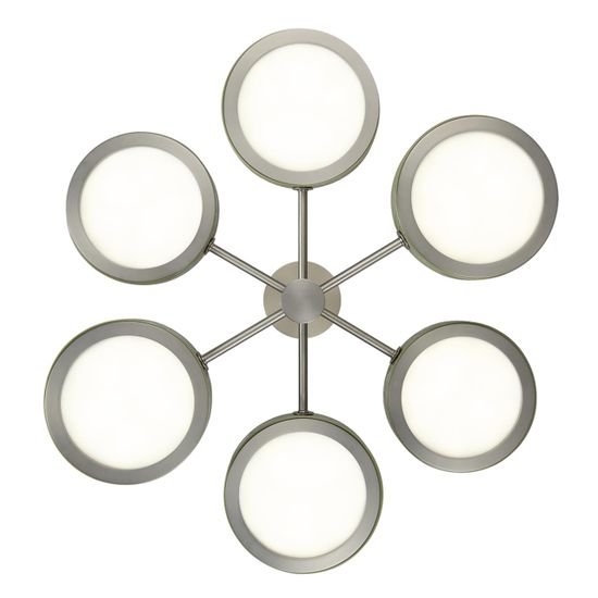 5451/99LA L-VISION ODL_EX26 зеленый/никель/металл/керамика/акрил Люстра LED 99W 2000К/3000K/4000K. Rivera