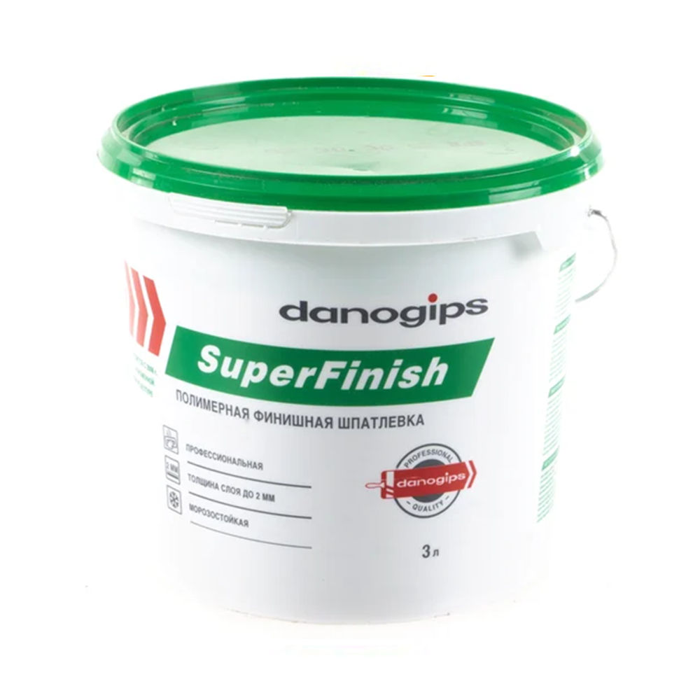 DANOGIPS SUPER FINISH шпаклевка универсальная (3л/5кг)