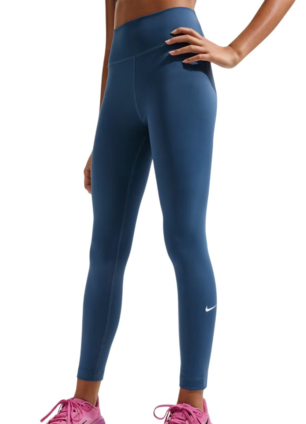 Брюки для девочки теннисные Nike Kids One Dri-Fit Tight - mystic navy/white