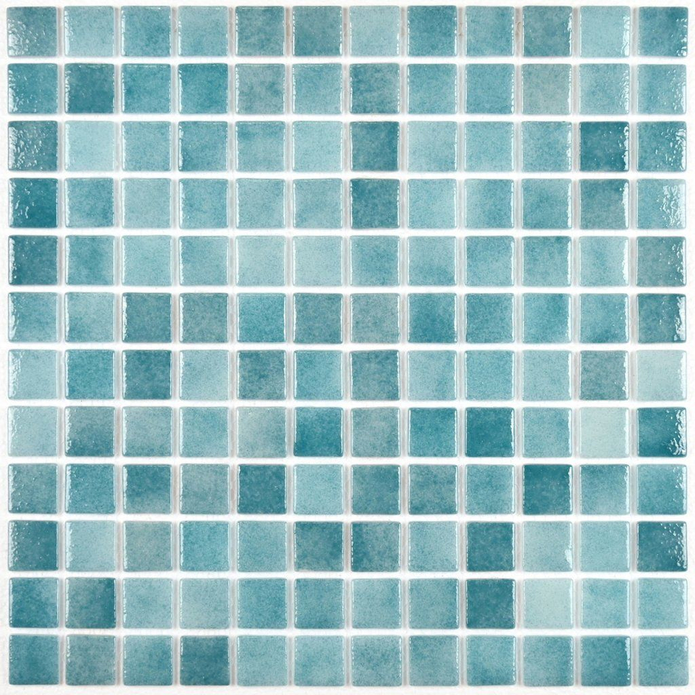 Мозаика стеклянная Atlantis Blue Art/Атлантика живописно-синий (24х24) 315х315х4 мм (шт)