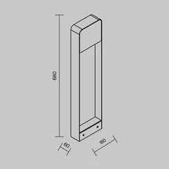 Ландшафтный светильник Портал / Porte 3000К 5Вт IP 54 Outdoor o481fl-l7b3k