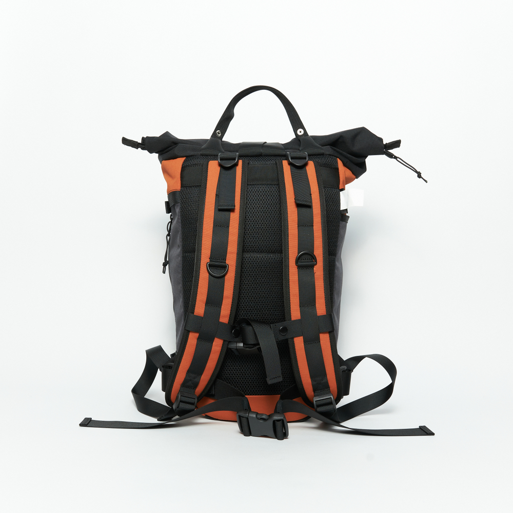 Рюкзак Rolltop Grubo 500 M темный хаки/мокрый асфальт/морковный