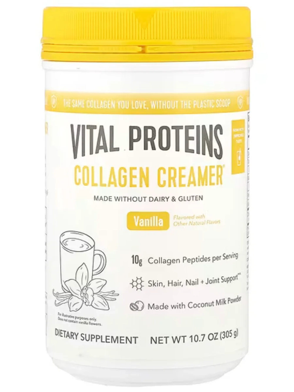 Коллагеновые сливки со вкусом ванили 305 г