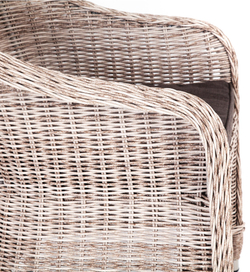 "Равенна" плетеное кресло из искусственного ротанга, цвет бежевый