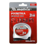 Рулетка Magnetic 3м*16мм MATRIX 31010