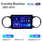 Teyes CC2L Plus 9" для Toyota Corolla Rumion 2007-2015