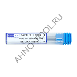 Фреза твердосплавная   6мм (L=75, l=24, хв=6) Z6 45° по стали, нерж., чугуну BRGM-6EL-D6.0 HRC55 AHN