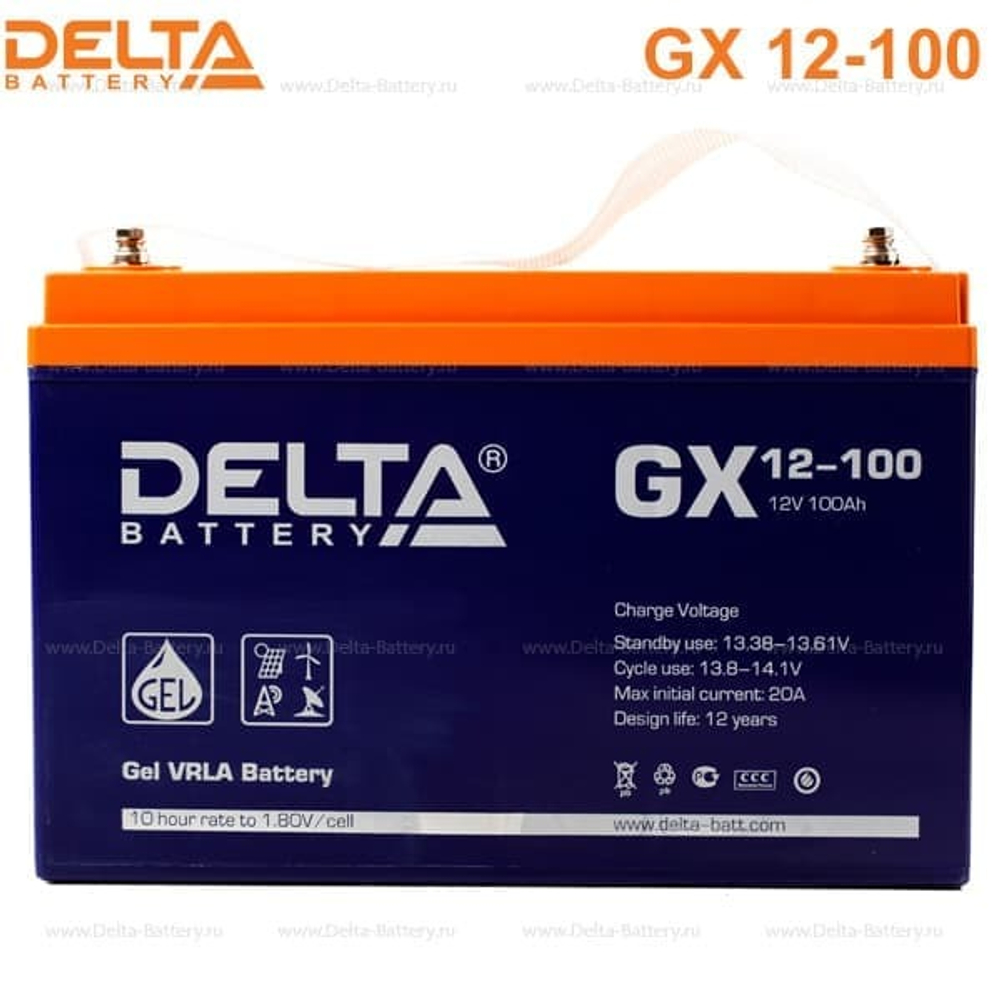 Аккумуляторная батарея Delta GX 12-100 (12V / 100Ah)