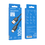Кабель USB - TypeC BOROFONE BX93 100W (черный) 1м