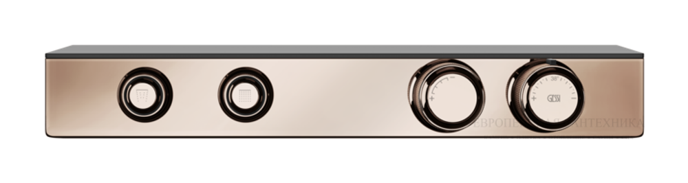 Термостат Gessi HI-FI, с полочкой, скрытая часть, до 2-х функций одновременно, цвет Chrome