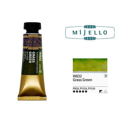 Акварель Mijello Granulation 15 мл. W832 [D] Grass Green