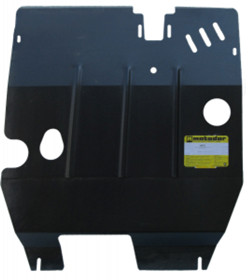 Усиленная защита Motodor картера двигателя, кпп. 2 мм, сталь. для Hafei Simbo 2006-2015 арт.04602