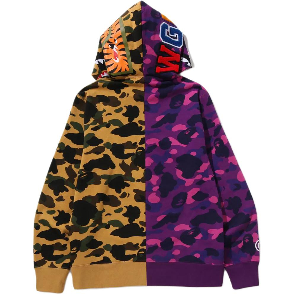 A Bathing Ape Bathing Ape Sweatshirts Camouflage Cotton Moderate No Fleece Lined Zip Closure 1m30 115 005