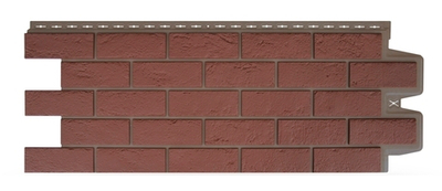 Фасадная панель "Состаренный Кирпич Элит" - Махагон