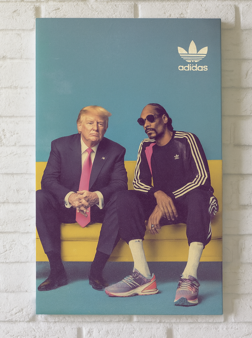 Картина на холсте "Трамп и Снуп"