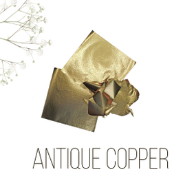 Зеркальная поталь "Mirror Shine", Antique Copper, 100 шт. 8*8,5см
