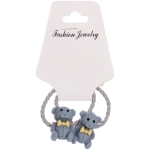 Резинки для волос детские 2шт «Fruit boom - Зверюшки», цвет микс, d-5,5см