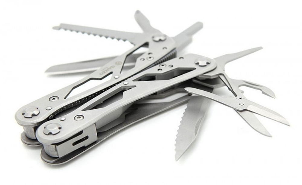 Мультитул Ganzo G202, 105 мм, 24 функций, нейлоновый чехол