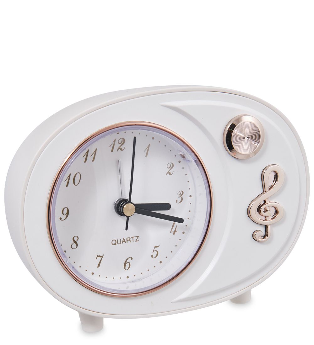 GAEM Art CL-28/3 Будильник «Скрипичный ключ» белый