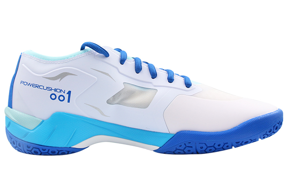 YONEX Power Cushion Textile, Synthetic Leather Cushioning Slip Resistant Low top Badminton Shoes Unisex White Blue