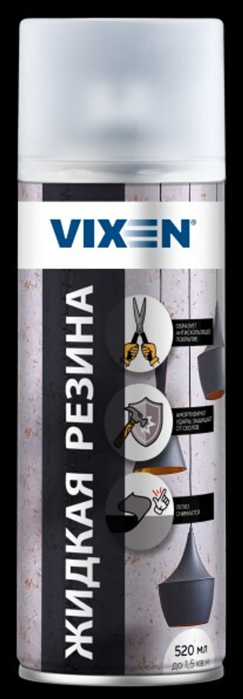 Жидкая резина 520 мл Прозрачная (аэрозоль) матовая (VIXEN)