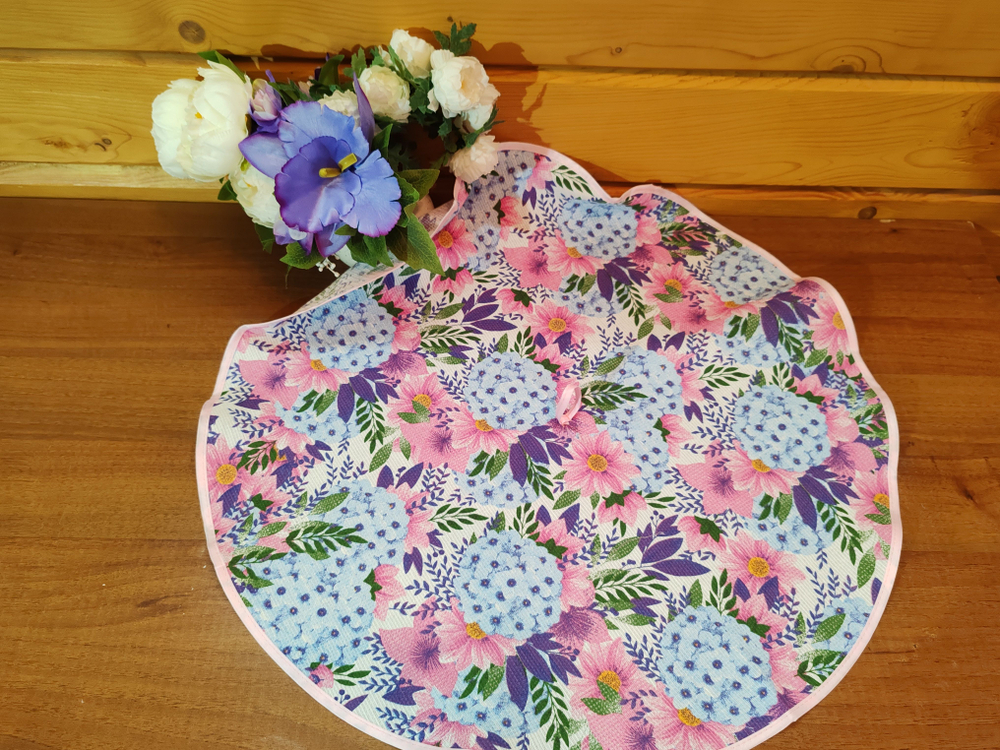 Полотенце кухонное, круглое, 2 шт, вафельное полотно