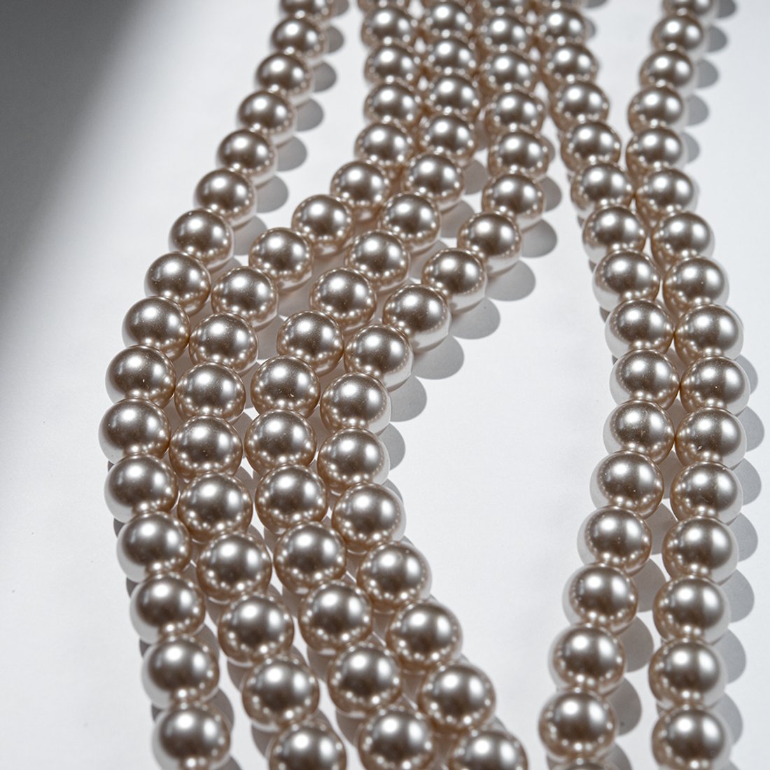 Хрустальный жемчуг, оттенок "Crystal Platinum", шар 12мм, улучшенное покрытие