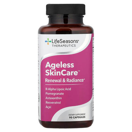 LifeSeasons, Ageless SkinCare™, обновление и сияние, 90 капсул